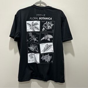 Recycled Threads Women’s Floral Botanica T-shirt Sz XL Embroidered And Print